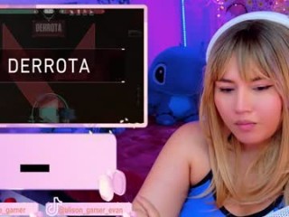 alison_gamer getting pounded by a sex-machine live on sex cam