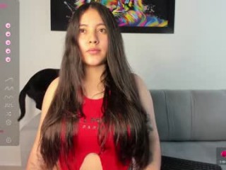 little_caro13 teen doing it solo, pleasuring her little pussy live on webcam