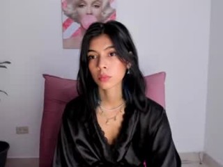 pinky_horny1 doing it solo, pleasuring her little pussy live on webcam